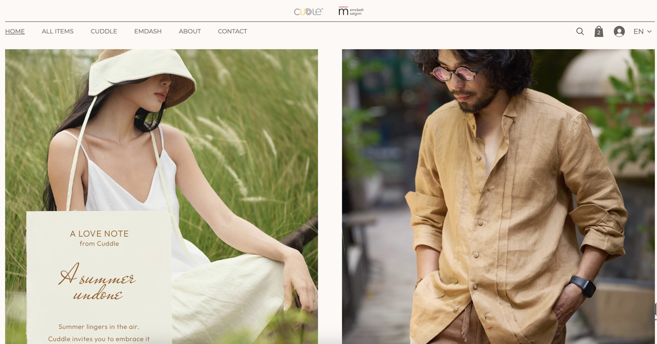Custom Haravan Storefront for Cuddle.vn